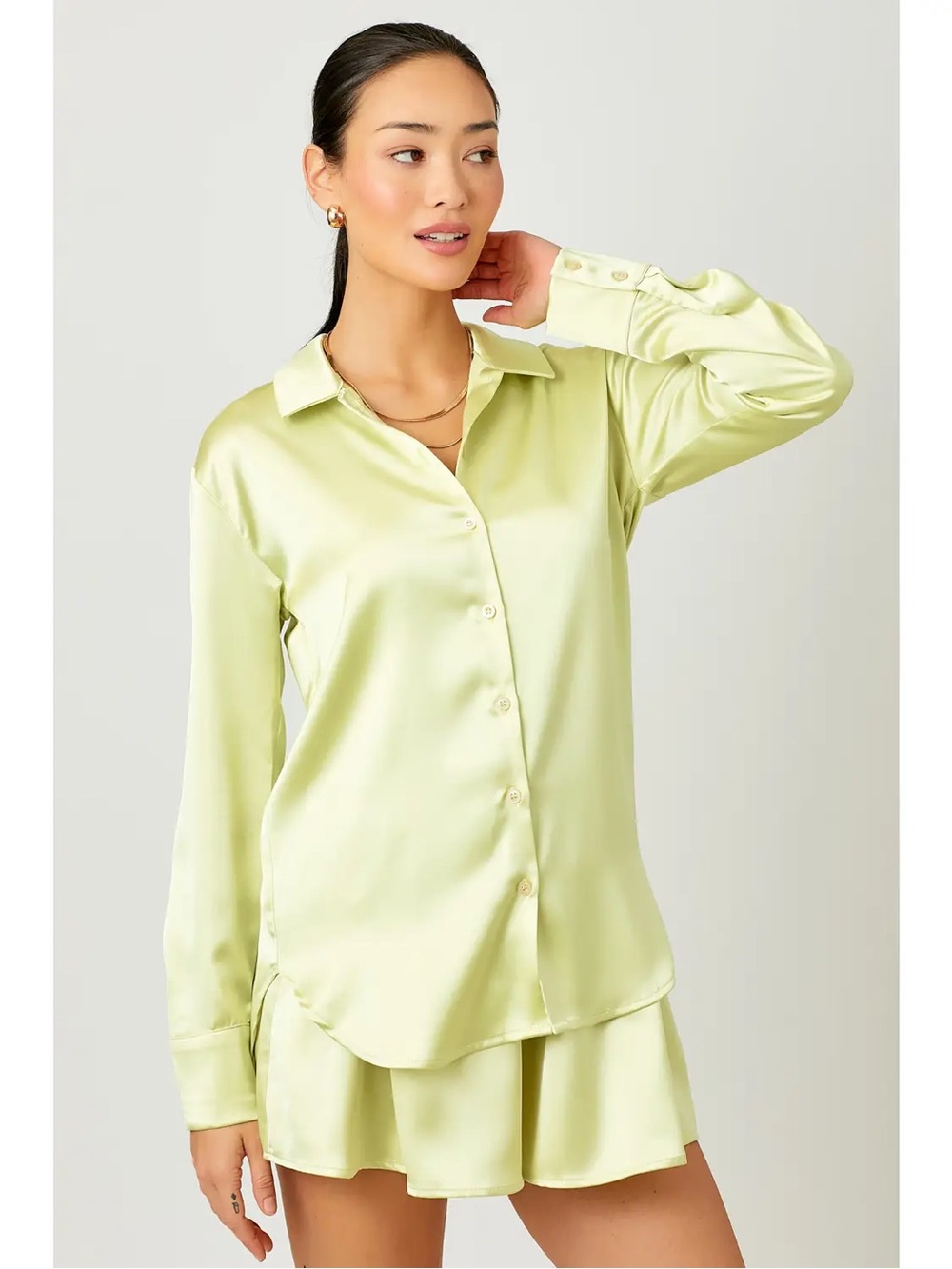 (631) Silky Relaxed Shirt - NWT